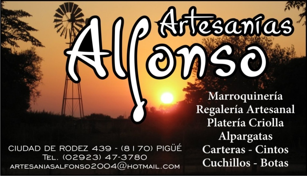 SORTEO DE VIERNES!!!! HOY JUGAMOS CON ARTESANÍAS ALFONSO