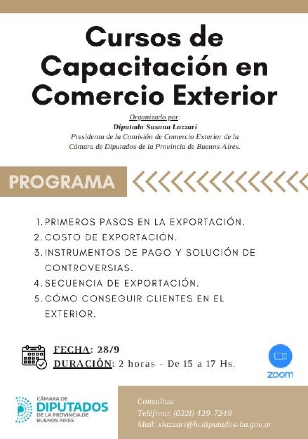 CURSOS SOBRE COMERCIO EXTERIOR