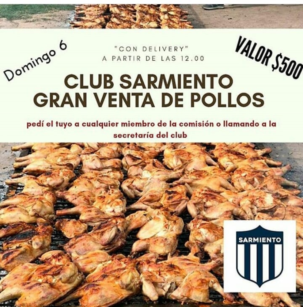 SARMIENTO VENDERÁ POLLOS