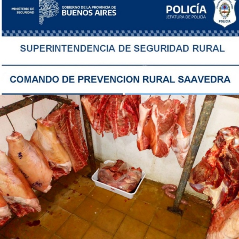 DECOMISARON CARNE Y CHACINADOS EN UNA CARNICERÍA DE PIGÜÉ