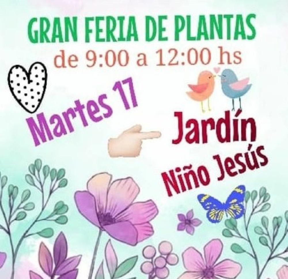 FERIA DE PLANTAS DE JARDÍN DEL NIÑO JESUS