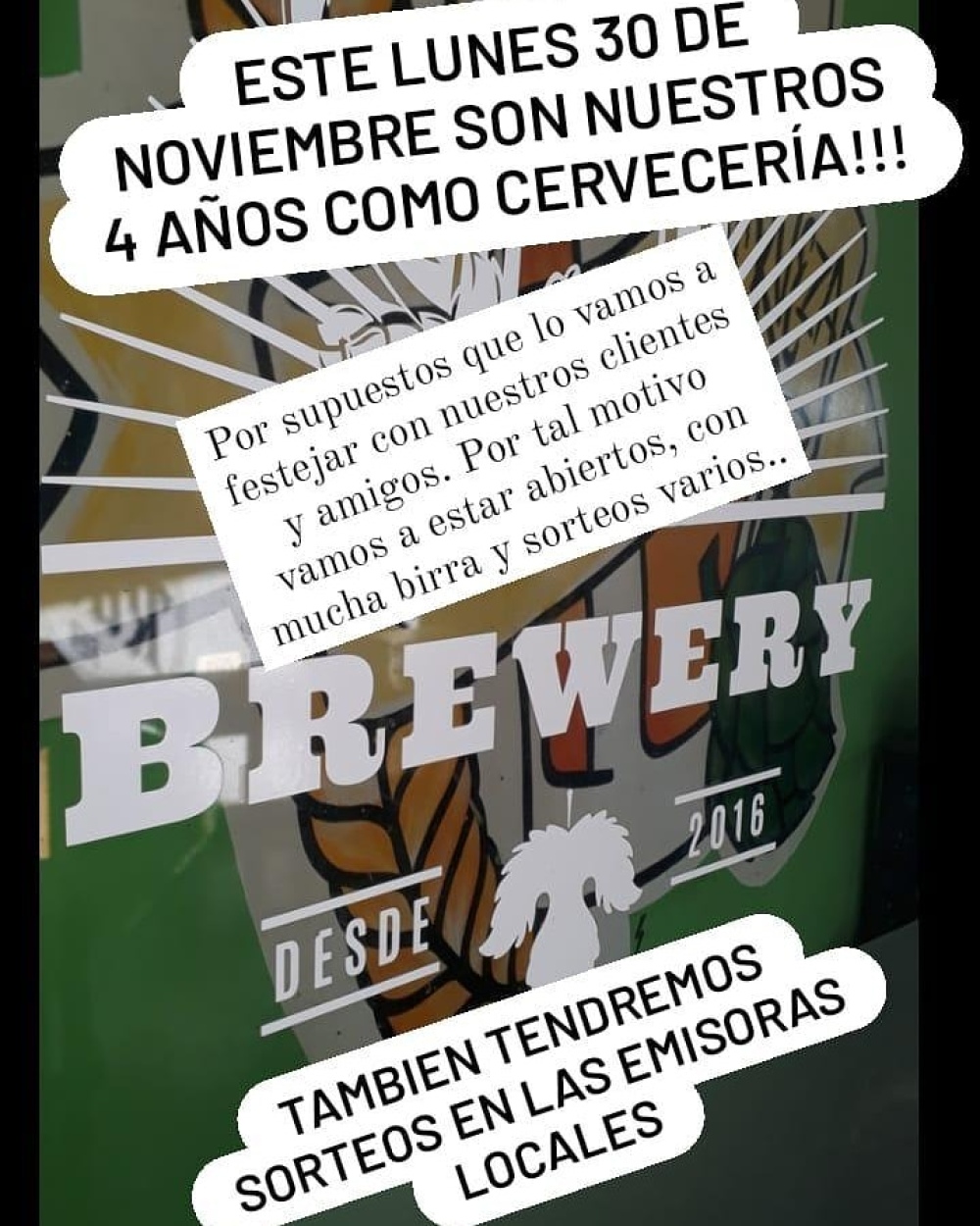 EL RUSO BIER HOY CUMPLE 4 AÑOS!!!