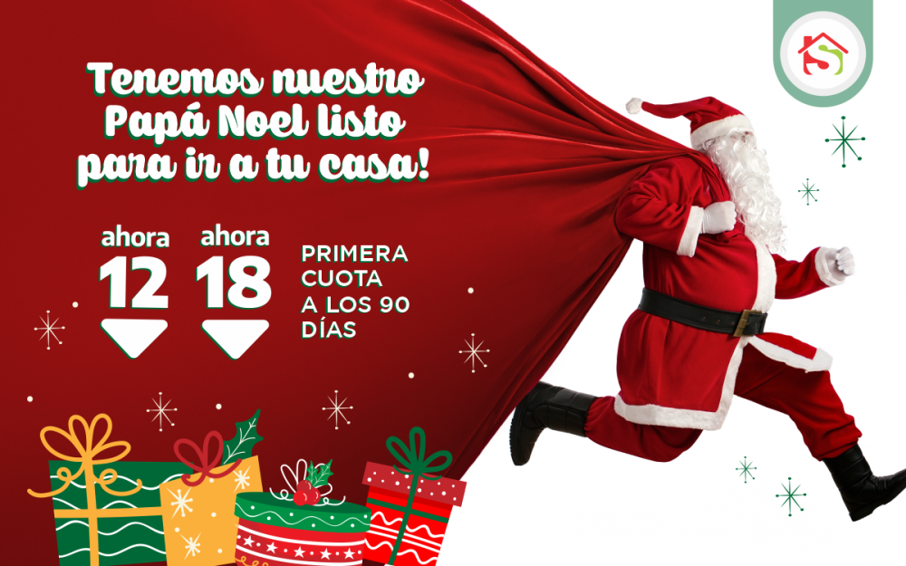 EN CASA SILVIA PAPÁ NOEL ESTA LISTO PARA IR A TU CASA