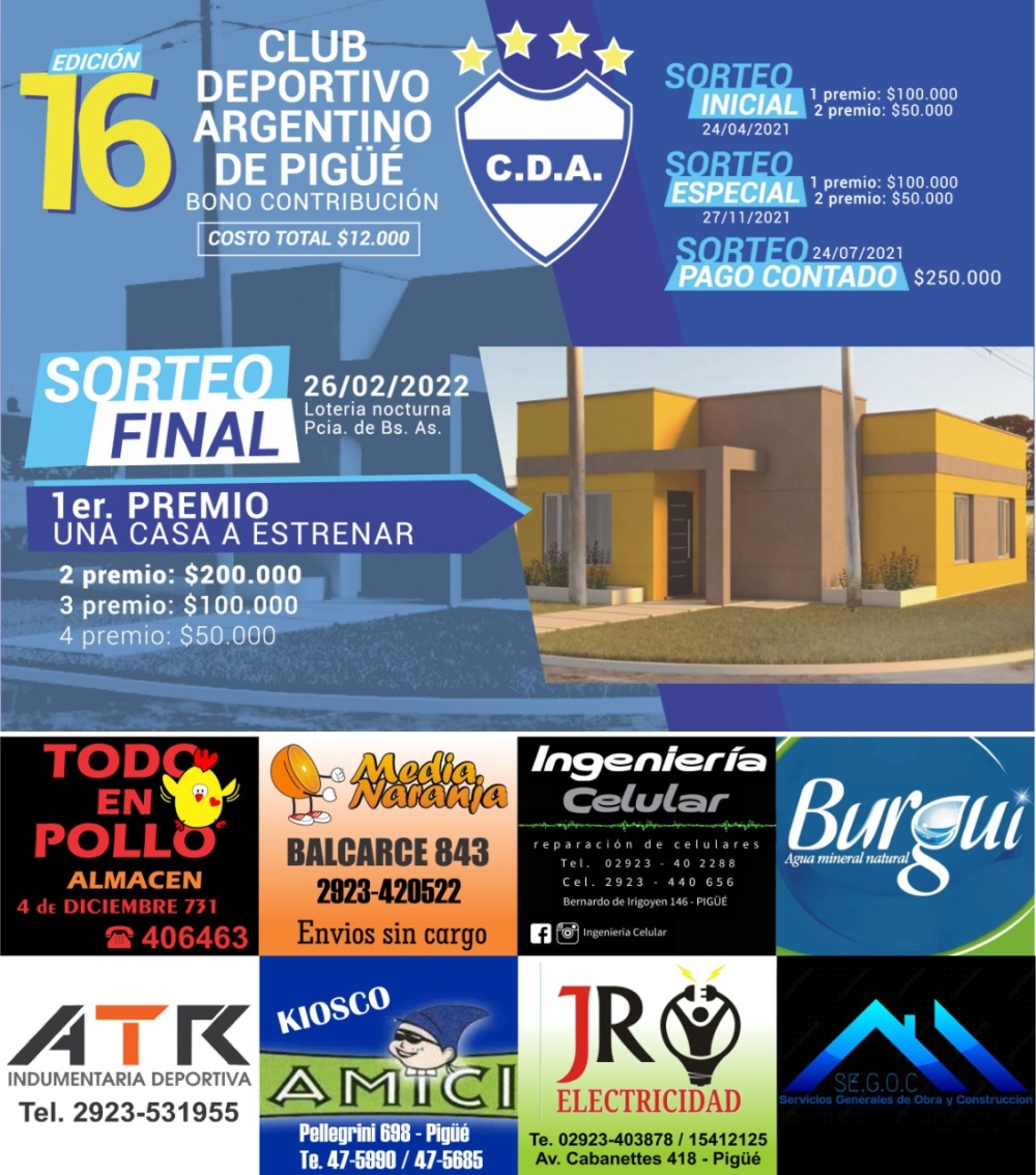 16º CONO CONTRIBUCIÓN DEL CLUB DEPORTIVO ARGENTINO
