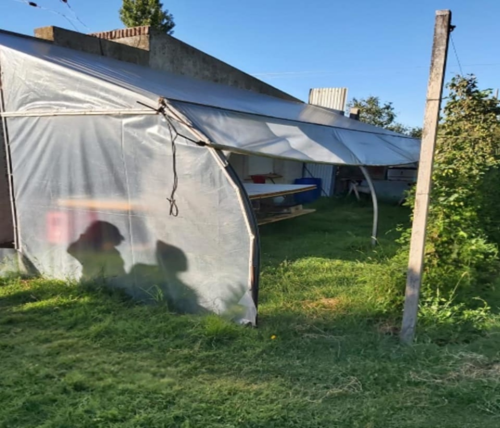 ALLANAMIENTO POR DROGAS EN UN CAMPO CERCANO A ESPARTILLAR