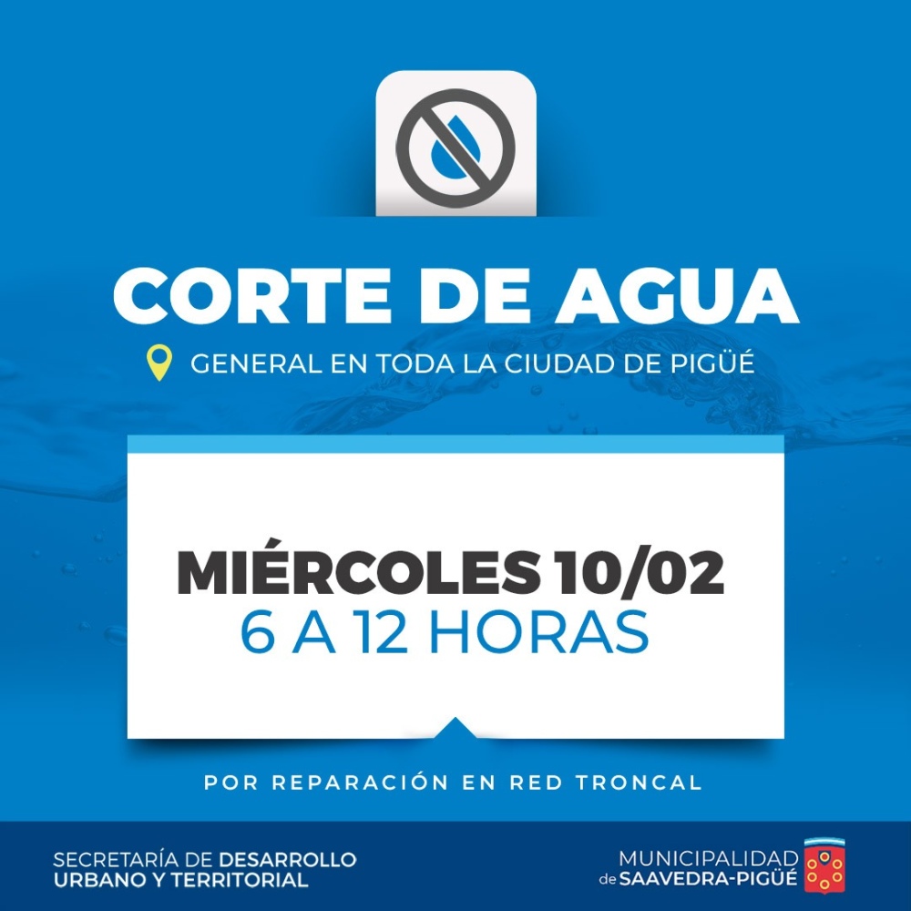 CORTE DE AGUA