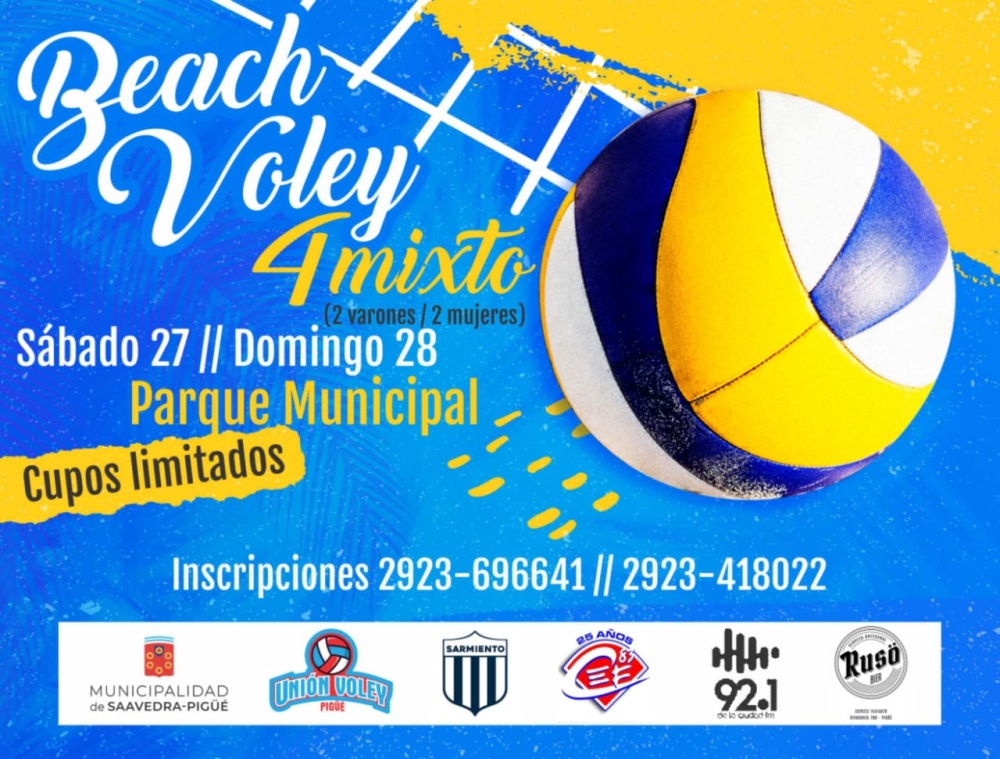 Este fin de semana torneo de beach vóley