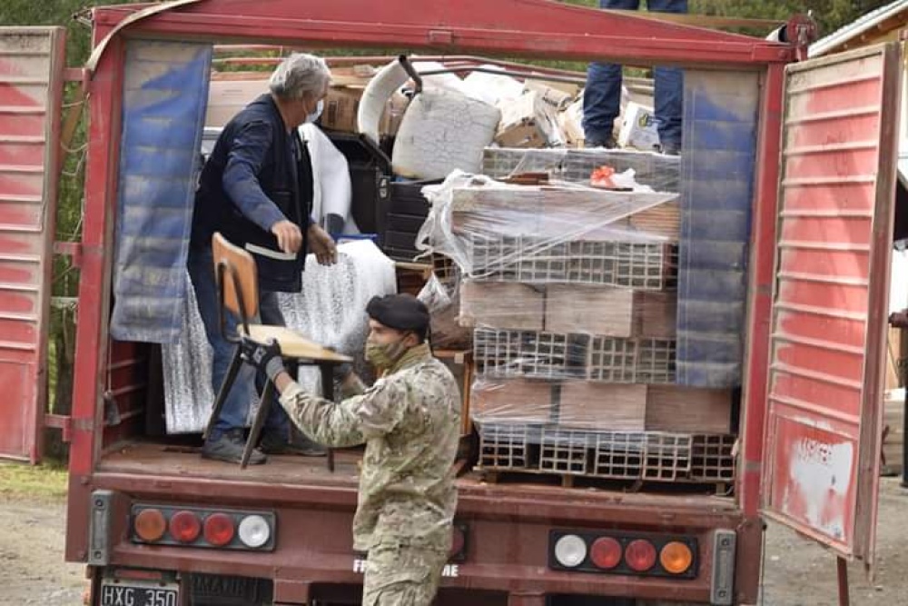 LLEGARON AL SUR LAS DONACIONES PARA LAS ZONAS INCENDIADAS