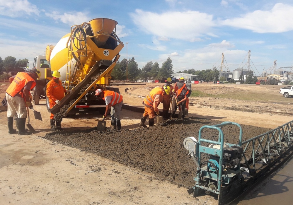 Rotonda de rutas 33 y 67: la obra lleva 40 por ciento de avance