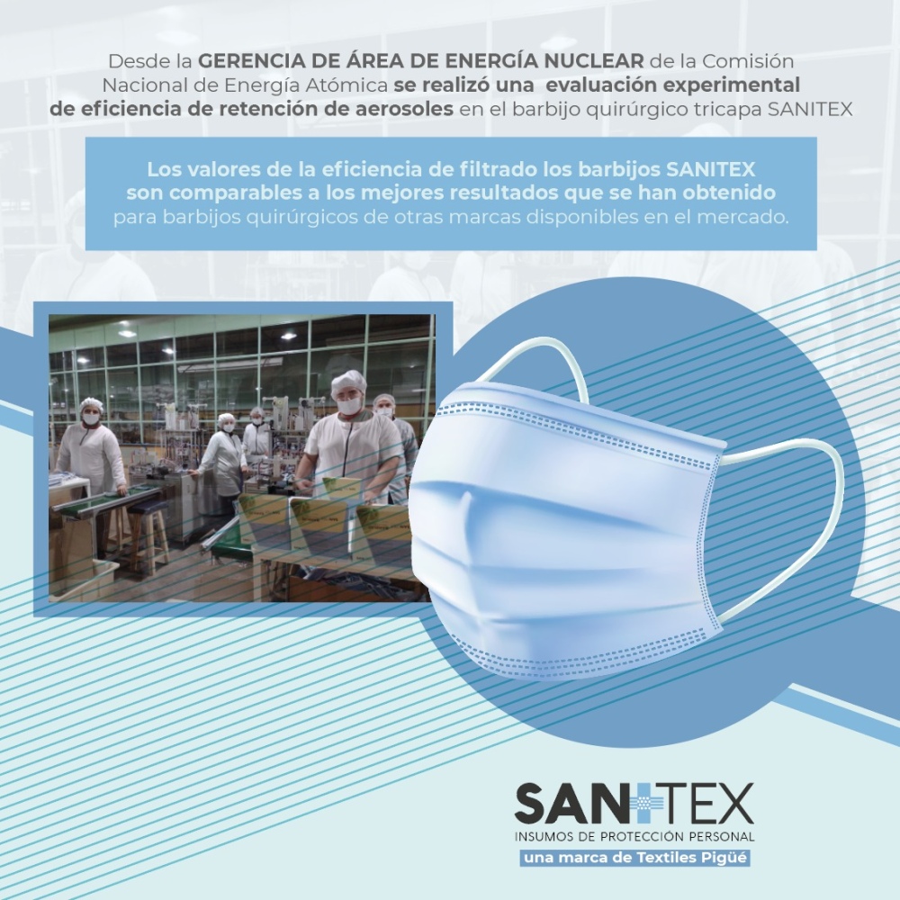 Evaluaron con éxito la capacidad de filtrados de los barbijos SANITEX de la Cooperativa Textiles Pigüé