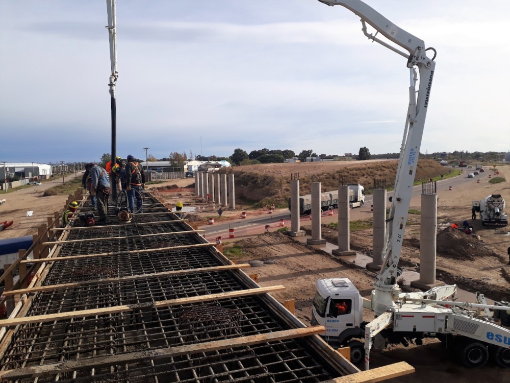 AVANZAN LOS TRABAJOS EN LA AUTOPISTA PASO URBANO POR BAHÍA BLANCA