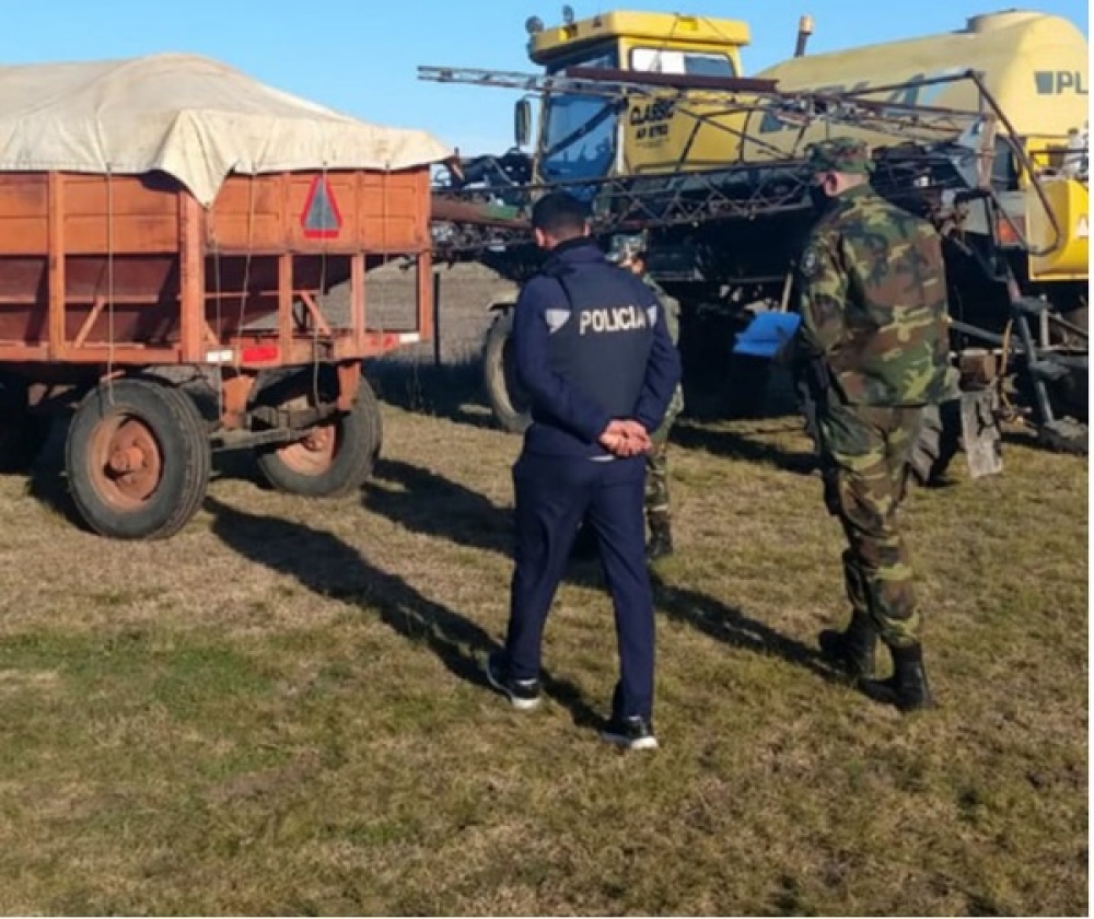 Allanamiento positivo en dos campos de Goyena