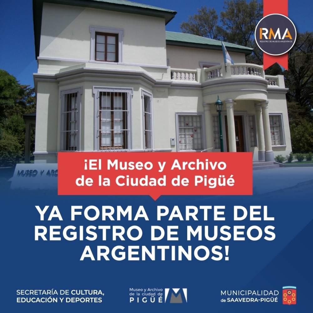 EL MUSEO DE PIGÜÉ YA ES PARTE DE LA WEB “REGISTRO DE MUSEOS ARGENTINOS”