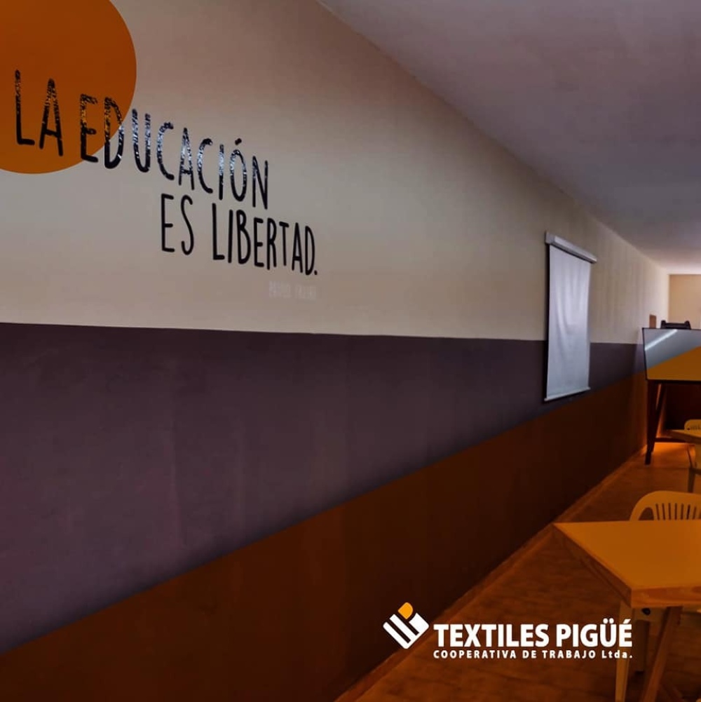 TEXTILES PIGUE INAUGURÓ UN AULA PARA CAPACITACIÓN