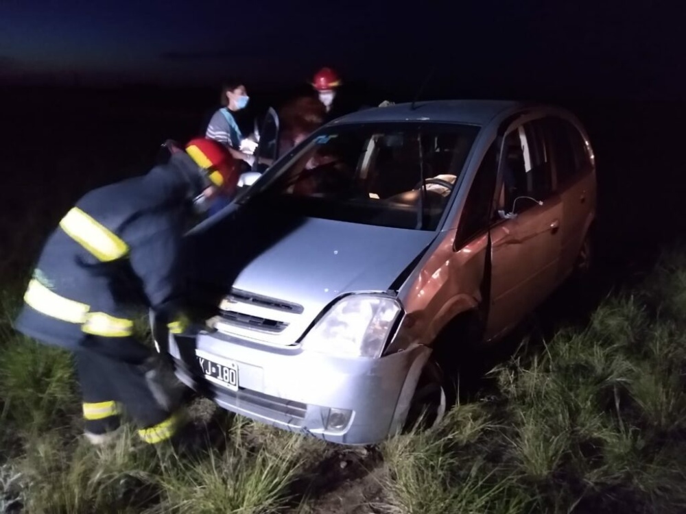 Una pigüense chocó el la ruta 33