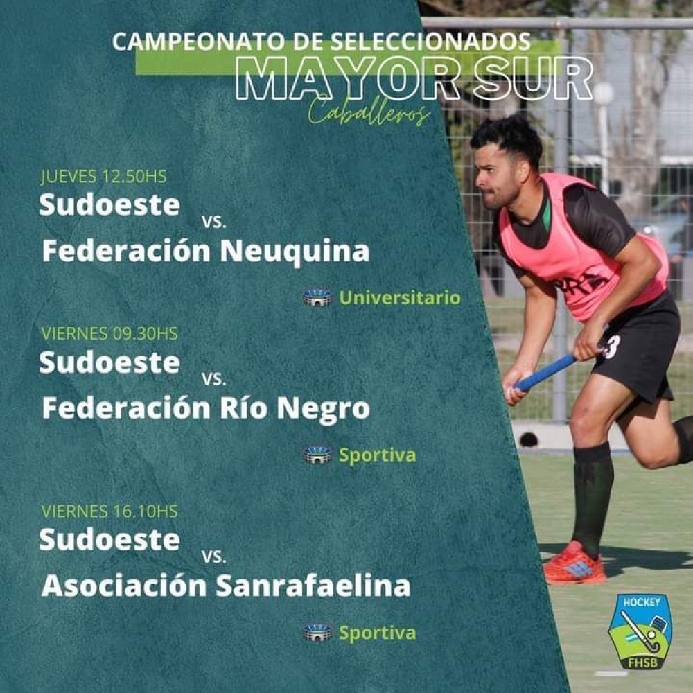 Victoria y derrota para Sudoeste en el Argentino B de hóckey