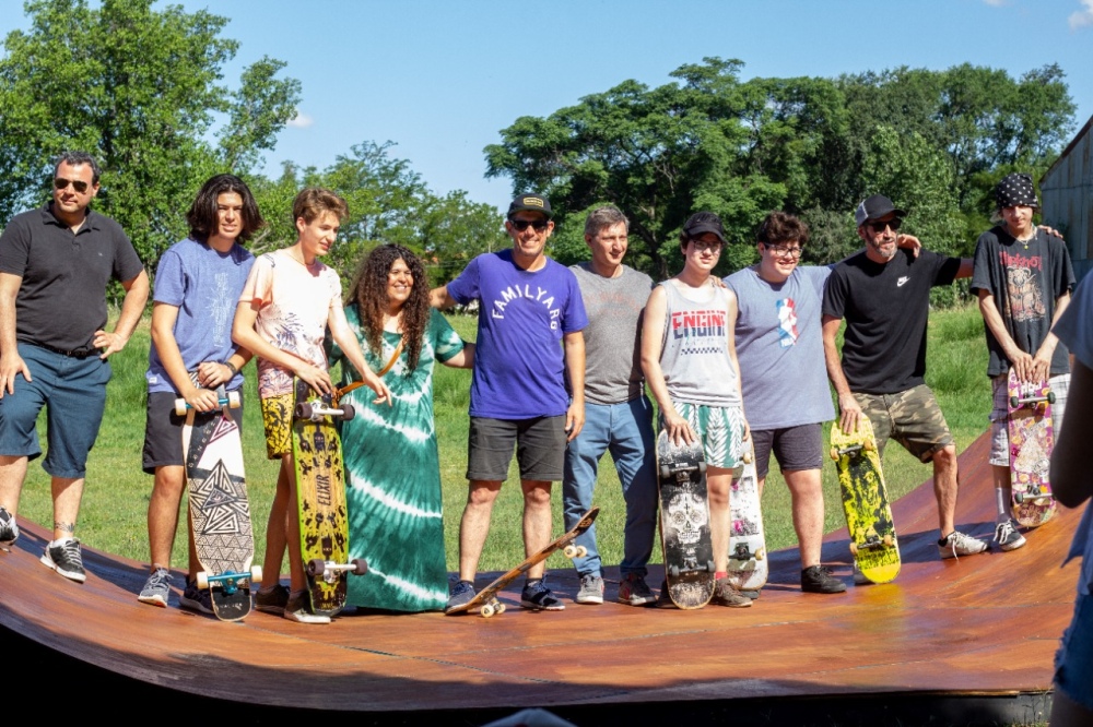 Inauguraron una pista de Skate junto al playón deportivo de Casella