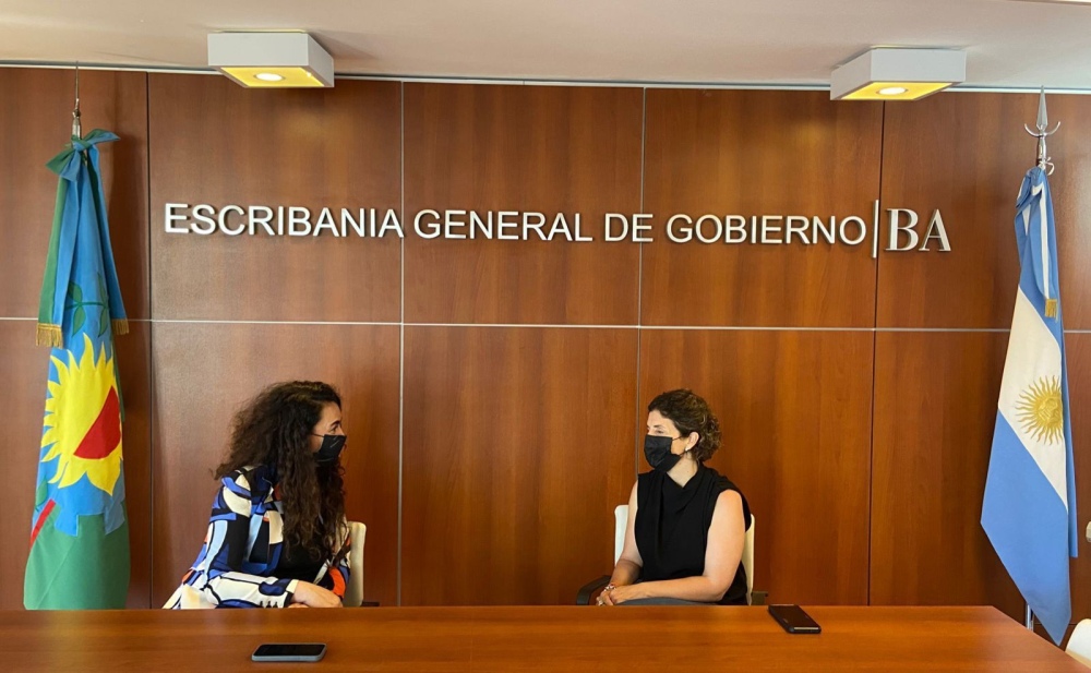 MERQUEL SE REUNIÓ CON LA ESCRIBANA GENERAL DE GOBIERNO PAULA SIDOTI