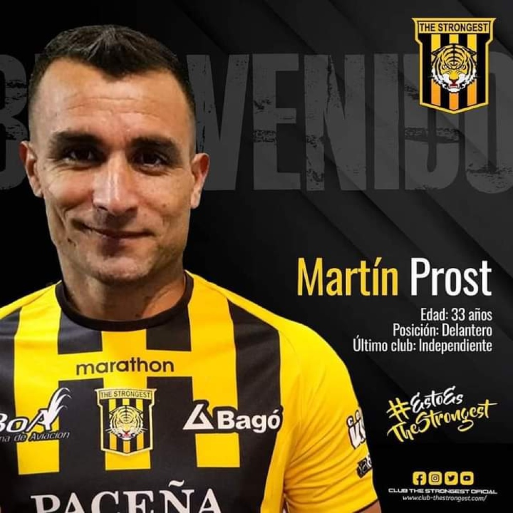 Martín Prost es jugador de The Strongest