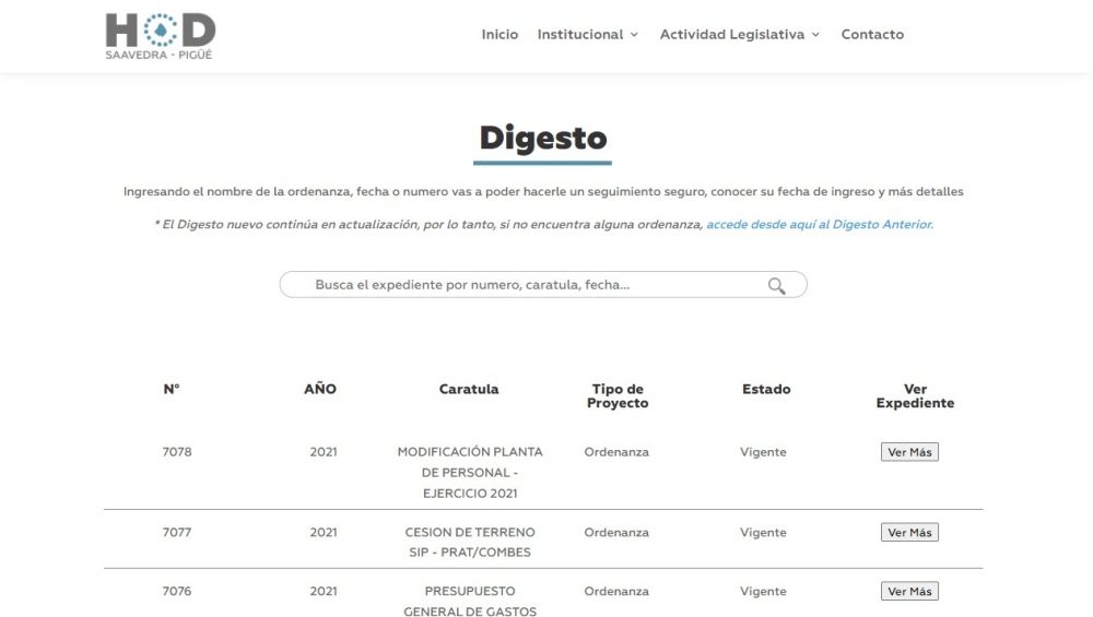 PAGINA WEB DEL CONCEJO DELIBERANTE: UNA HERRAMIENTA ÚTIL PARA EL VECINO