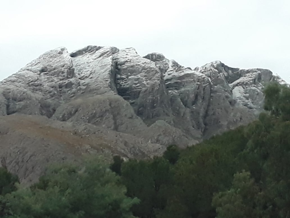 Nieve en Sierra de la Ventana