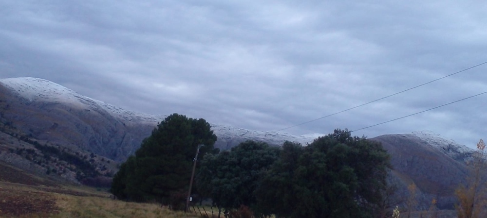 Nieve en Sierra de la Ventana