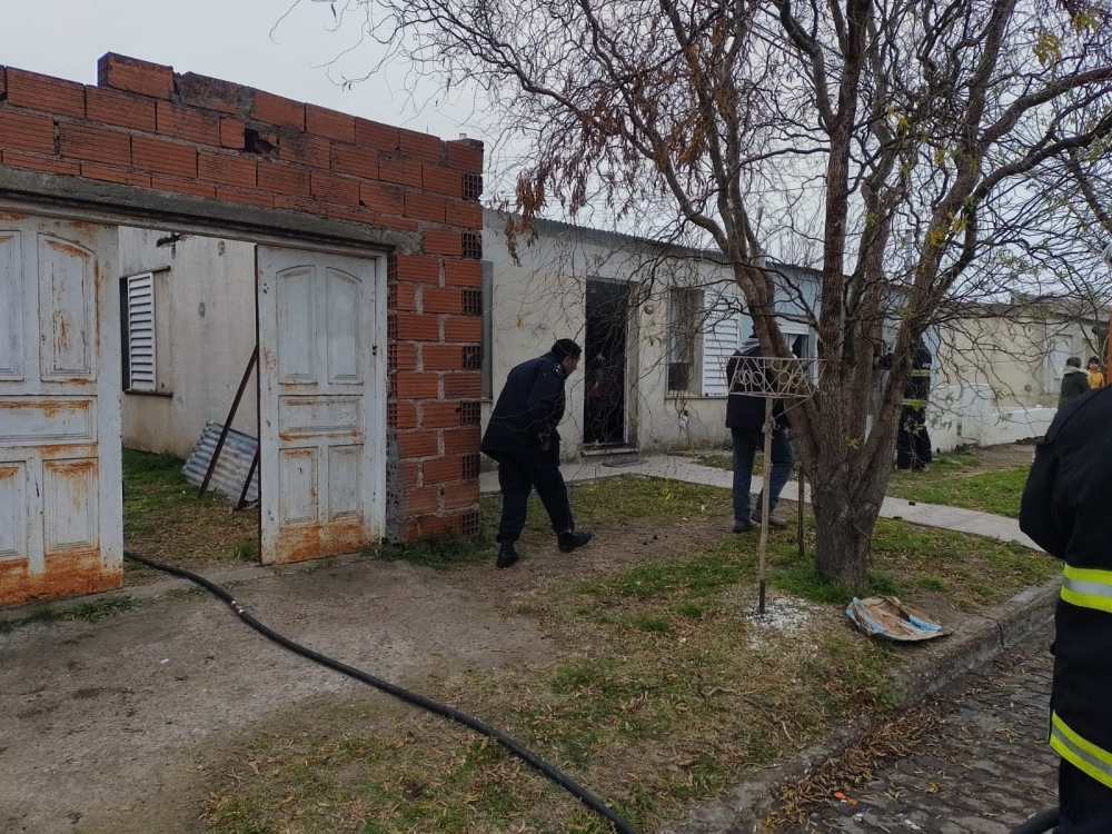 Incendio en una casa