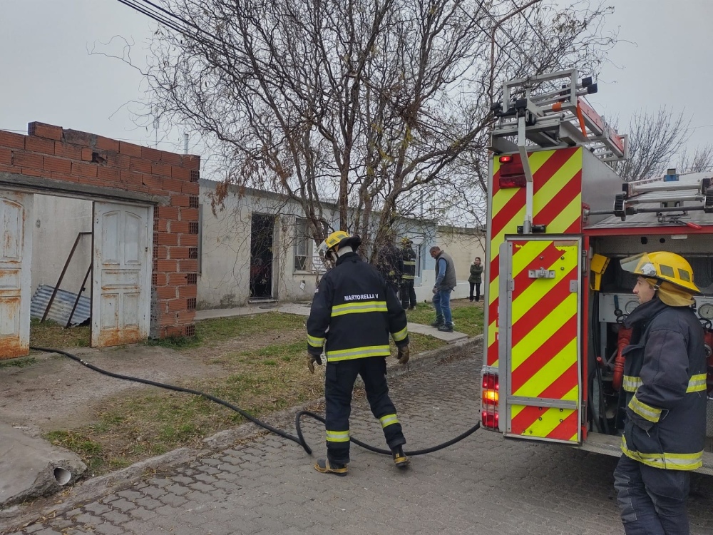 Incendio en una casa