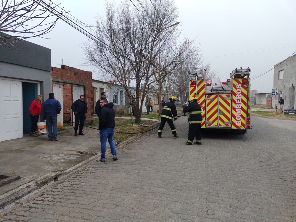 Incendio en una casa