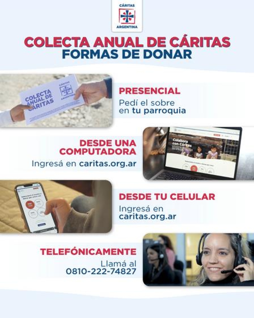 Comienza la colecta anual de Cáritas