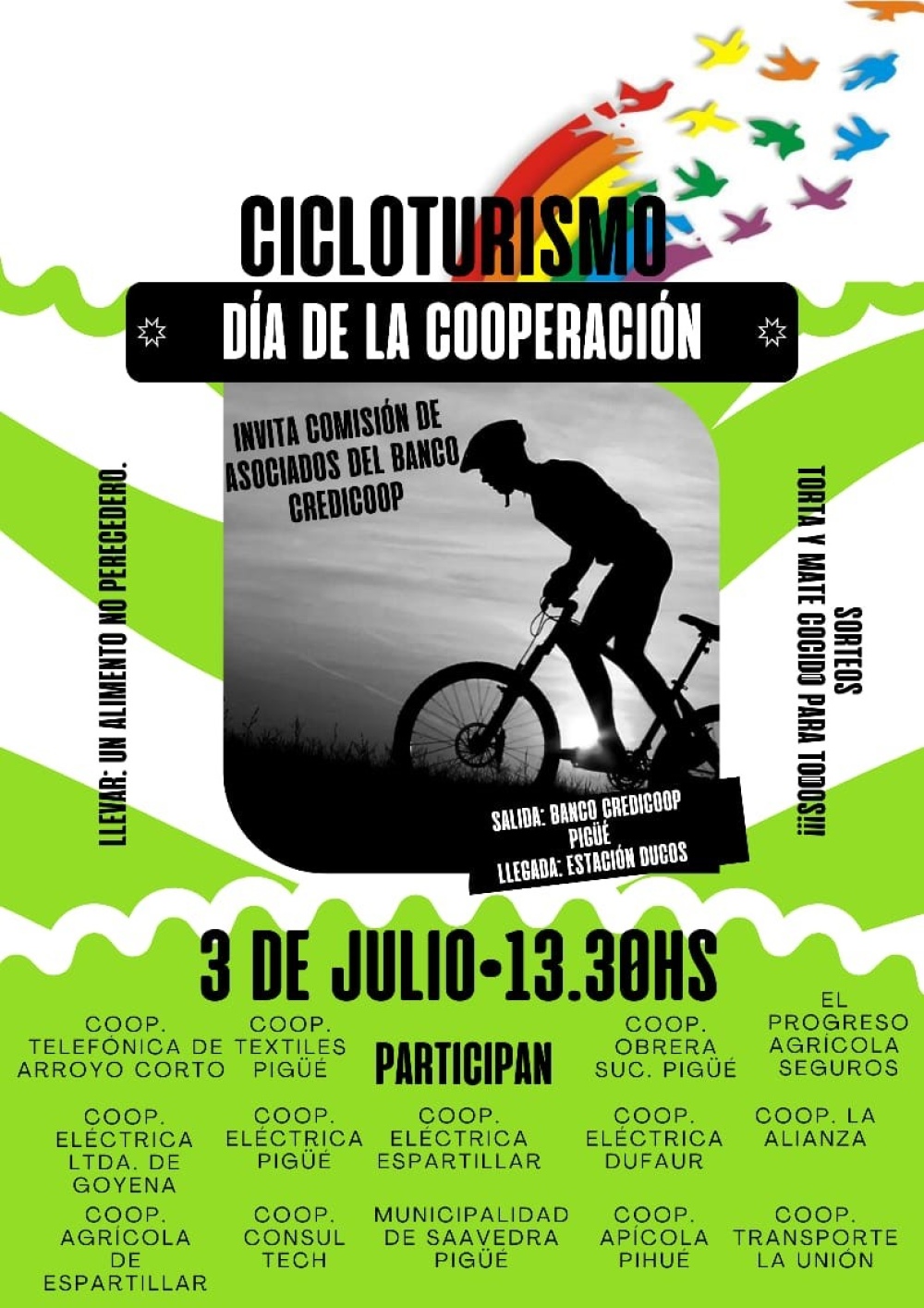 Cicloturismo por el día de la cooperación