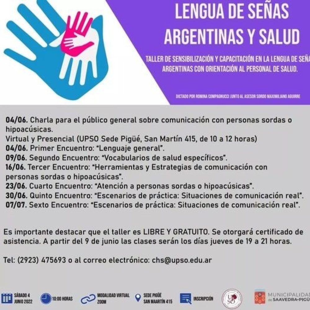 Cupo agotado: 200 inscriptos en un curso de lengua de señas