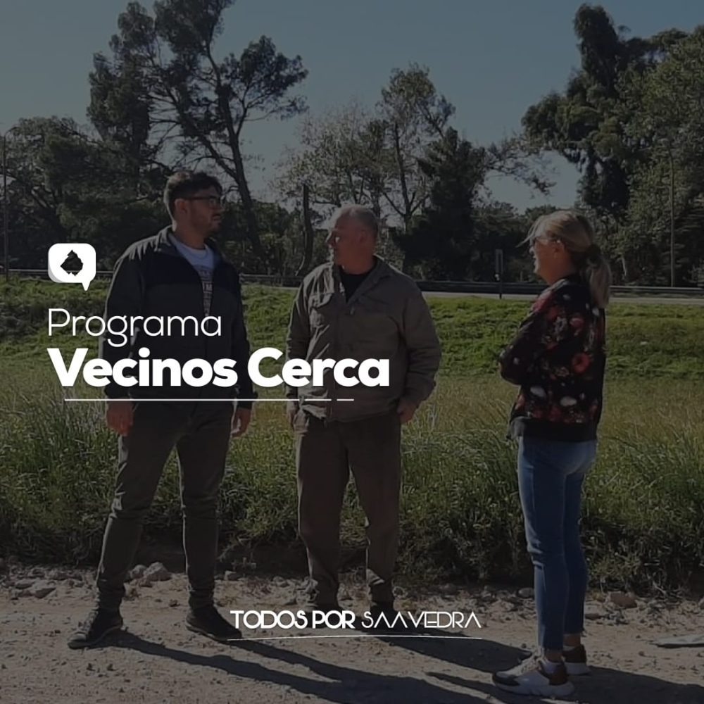 Todos por Saavedra lanzará  el programa Vecino Cerca