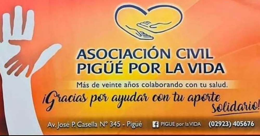 Pigüé por la vida ayudó con $370 mil