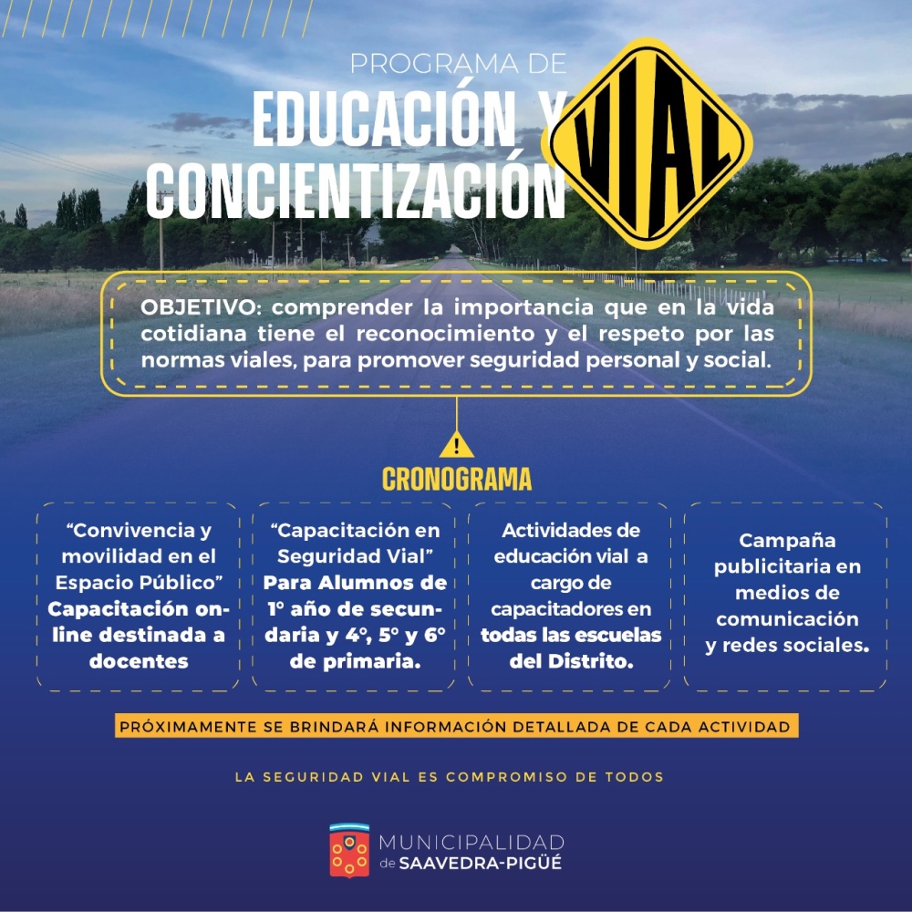 Comienza el programa municipal de concientización vial