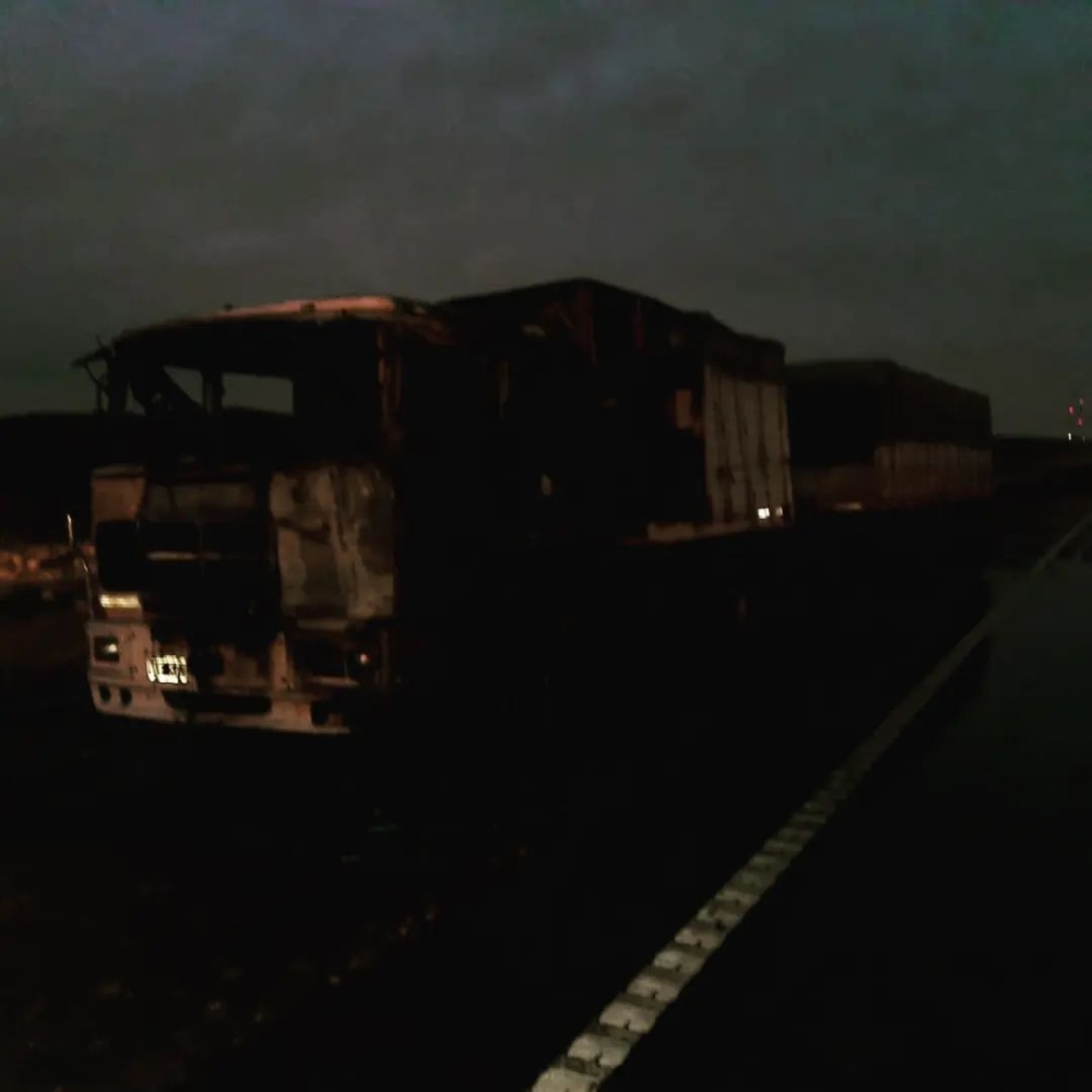 Incendio de un camión