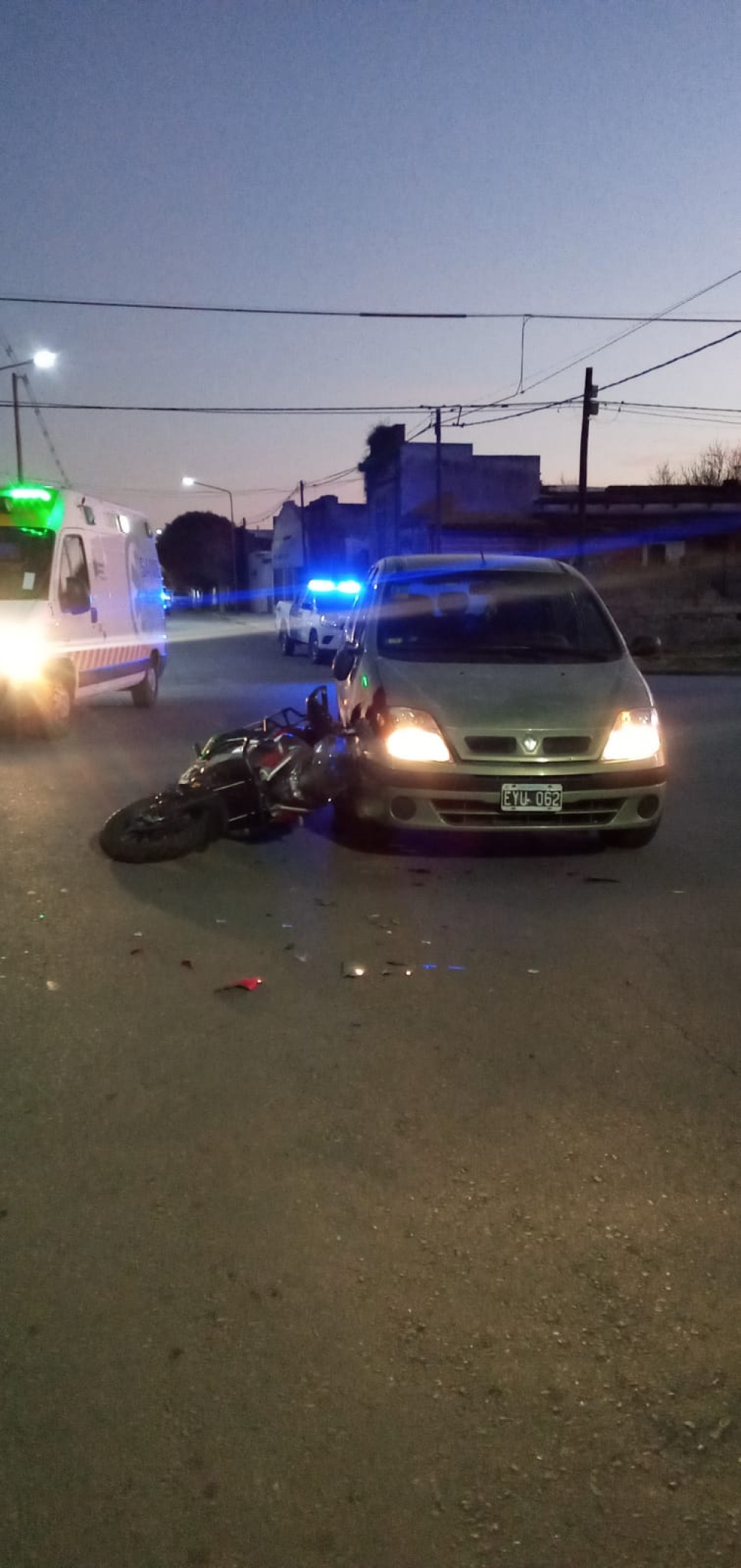 La policía informó sobre varios accidentes de tránsito