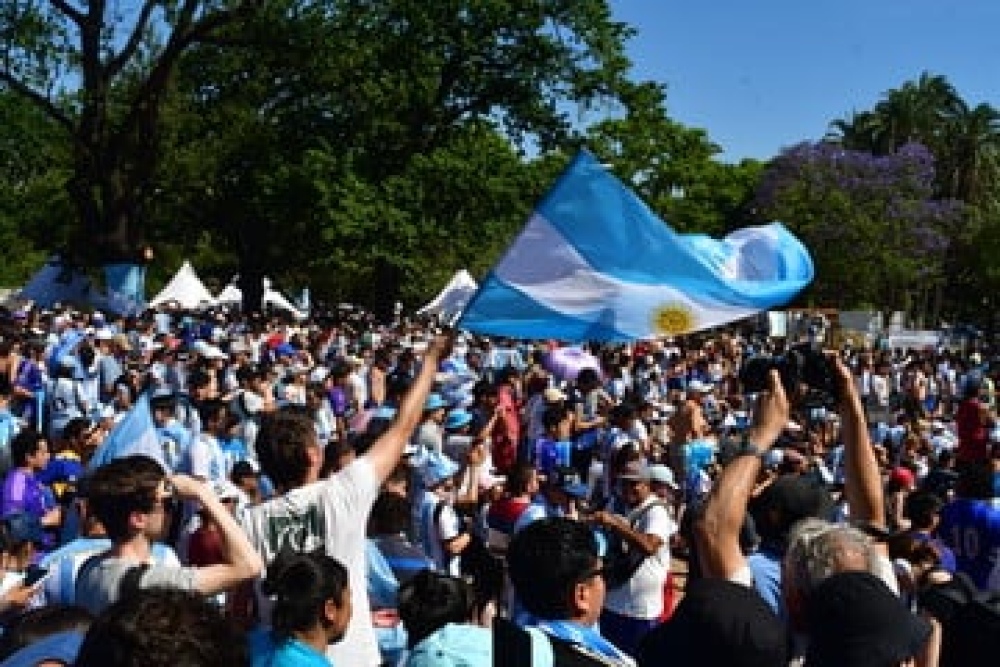Mañana habrá fan fest en el parque para alentar a Argentina