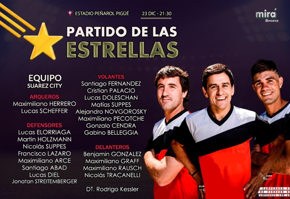 El “Partido de las estrellas” va hoy lunes en Peñarol
