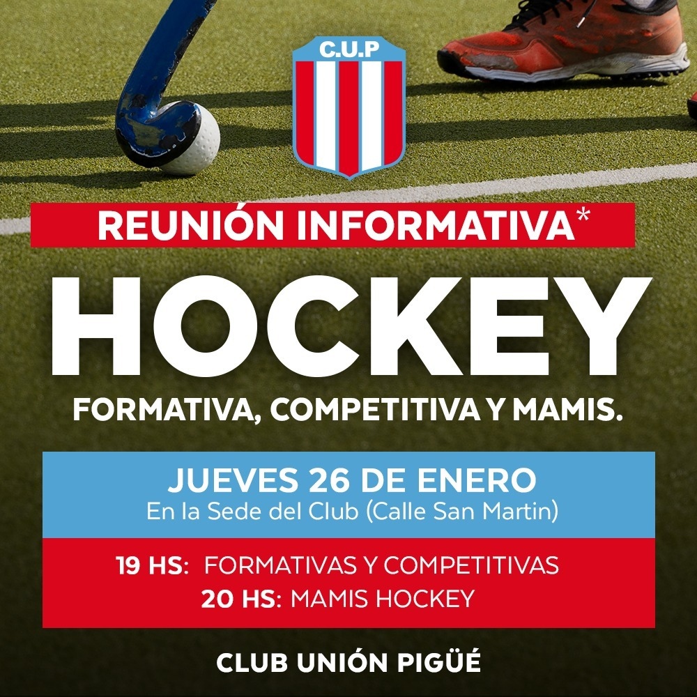 Club Unión: Reunión informativa de hockey