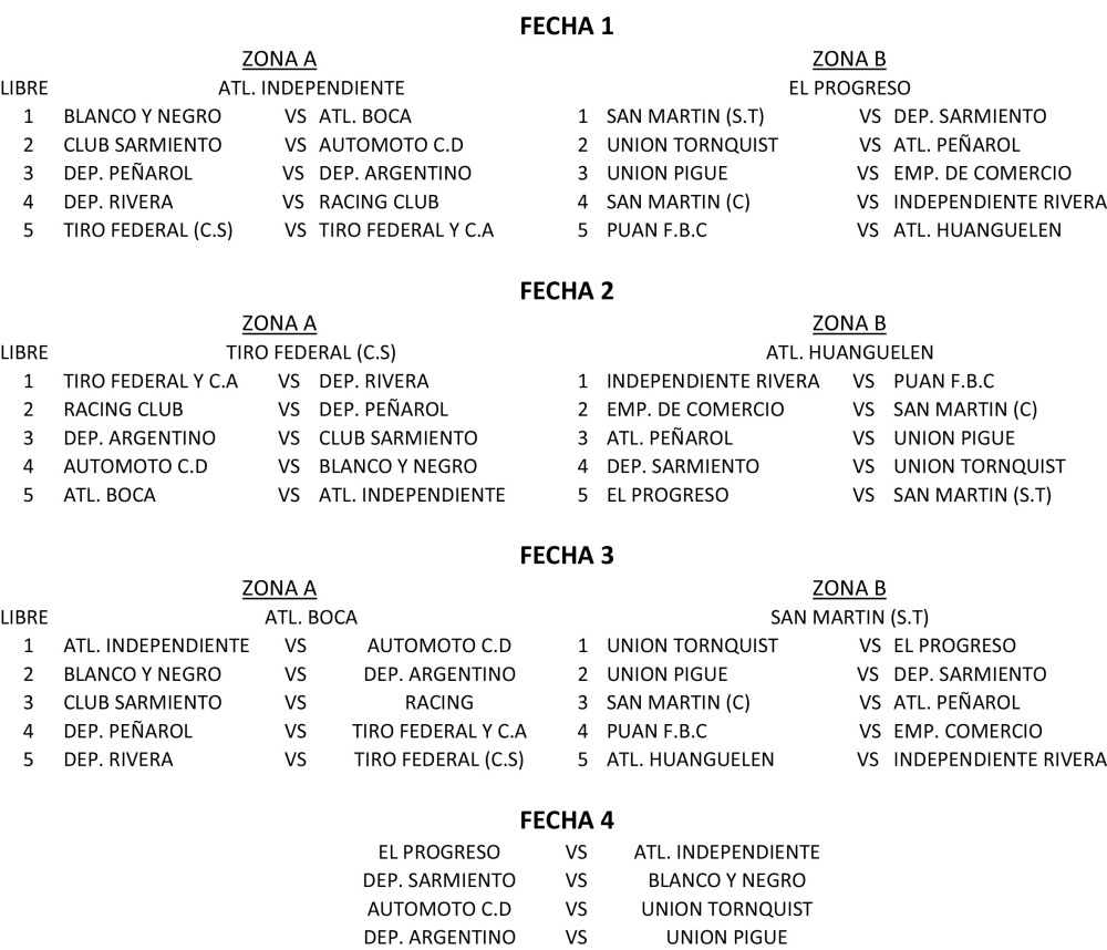 Hay fixture para el reinicio del fútbol