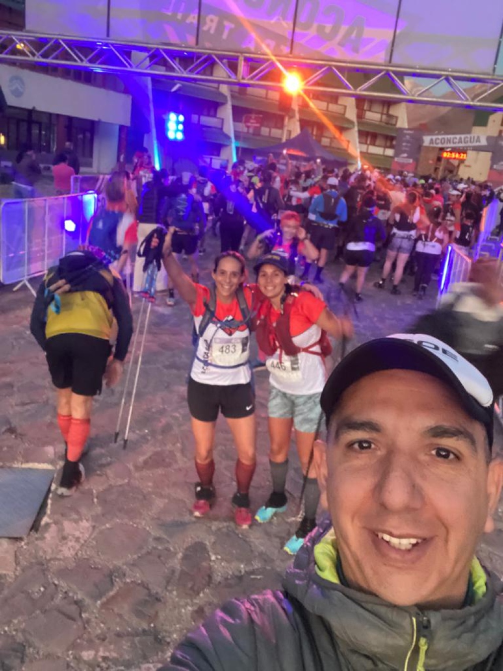 Karina Parada corrió 42 km al pie del Aconcagua