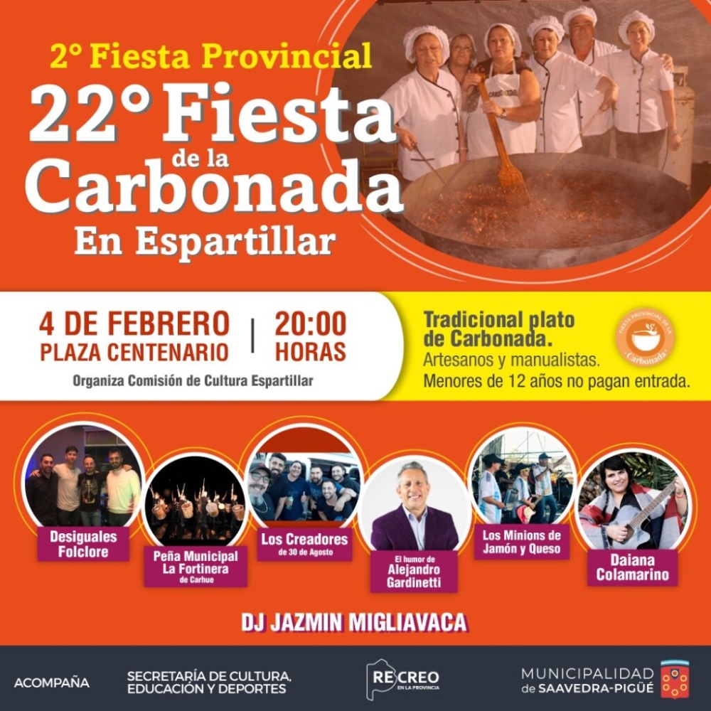 Habrá combis desde Pigüé para la fiesta de la Carbonada