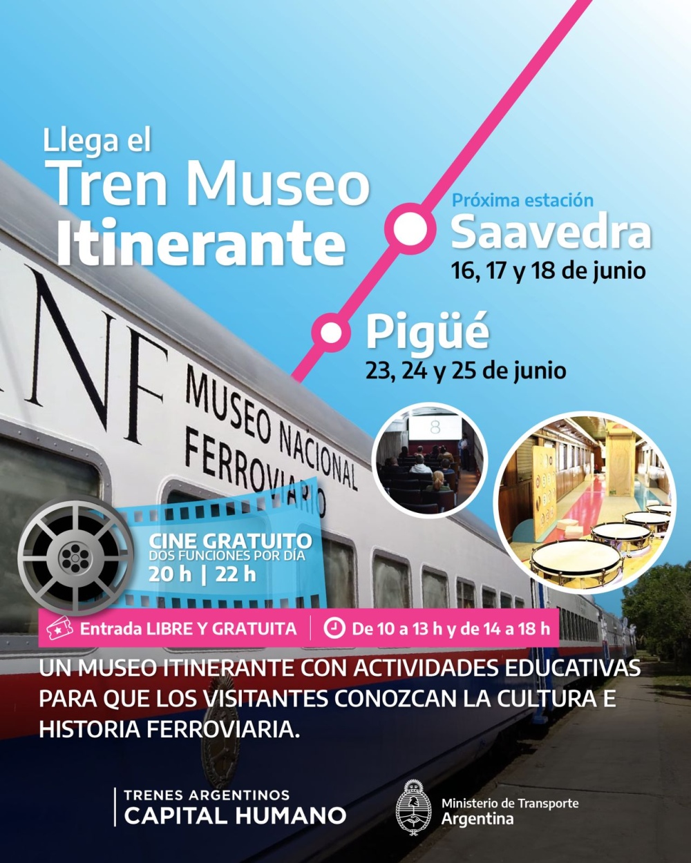 Llega el tren museo itinerante