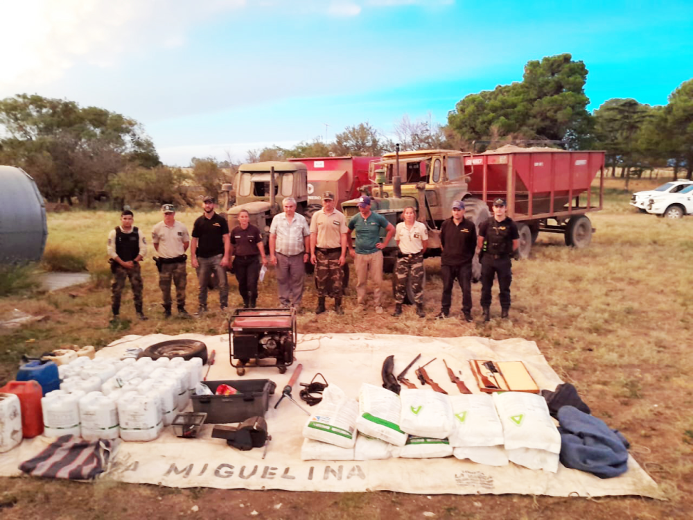 Esclarecieron un millonario robo en un campo de Guaminí