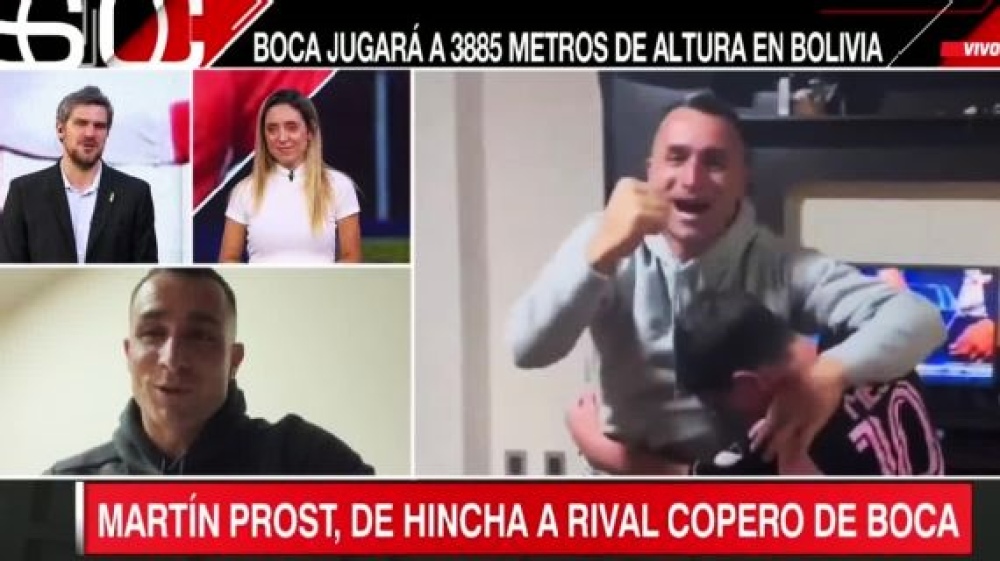 La imperdible reacción del pigüense Martín Prost cuando se enteró que enfrentará a Boca