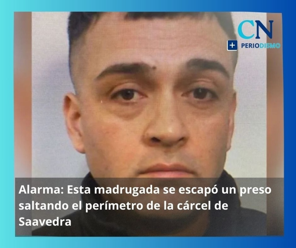 Buscan a un preso que se fugó de la Unidad Penal de Saavedra