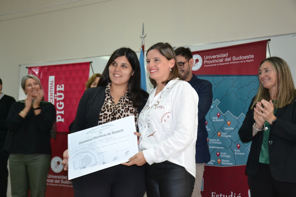 Acto de Colación de Grado en la Sede Pigüé de la UPSO