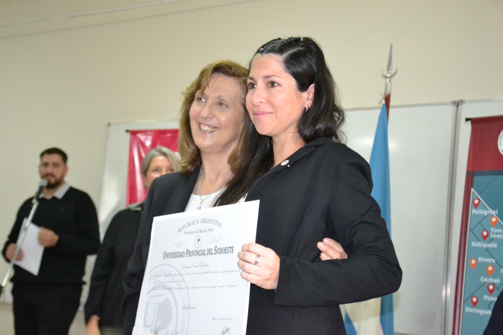 Acto de Colación de Grado en la Sede Pigüé de la UPSO