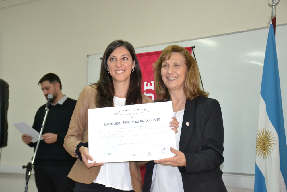 Acto de Colación de Grado en la Sede Pigüé de la UPSO
